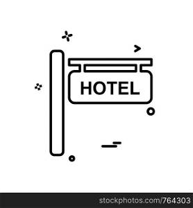 Hotel icon design vector