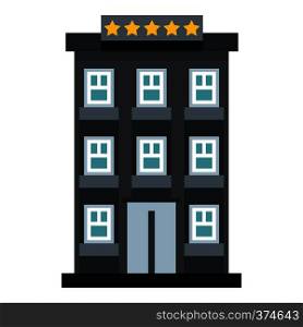 Hotel icon. Flat illustration of hotel vector icon for web design. Hotel icon, flat style