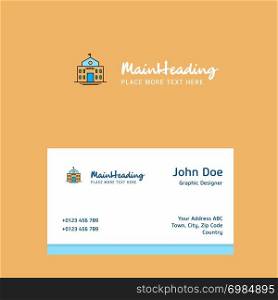 Hotel logo Design with business card template. Elegant corporate identity. - Vector