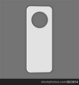 Hotel room tag icon. Realistic illustration of hotel room tag vector icon for web design. Hotel room tag icon, realistic style