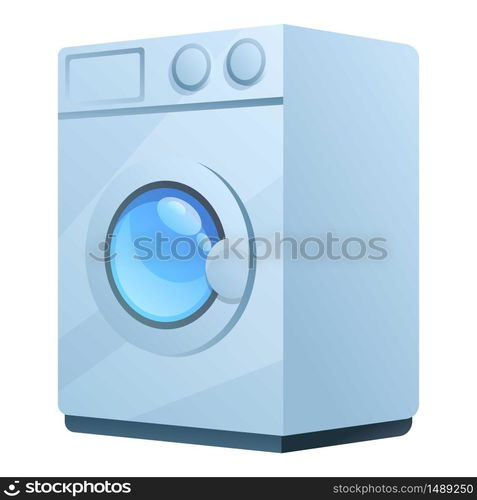 Hotel wash machine icon. Cartoon of hotel wash machine vector icon for web design isolated on white background. Hotel wash machine icon, cartoon style