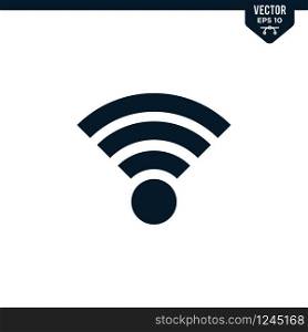 hotspot icon collection in glyph style, solid color vector