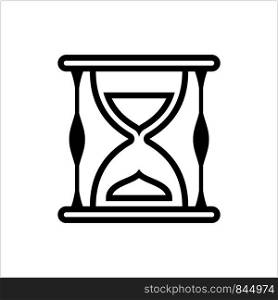 Hourglass Icon, Design Vector Art Illustration