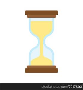 hourglass icon, flat colorful design