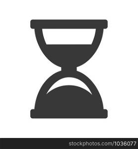 Hourglass icon for computer interface in vector