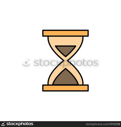 hourglass icon, illustration design template