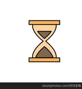 hourglass icon, illustration design template