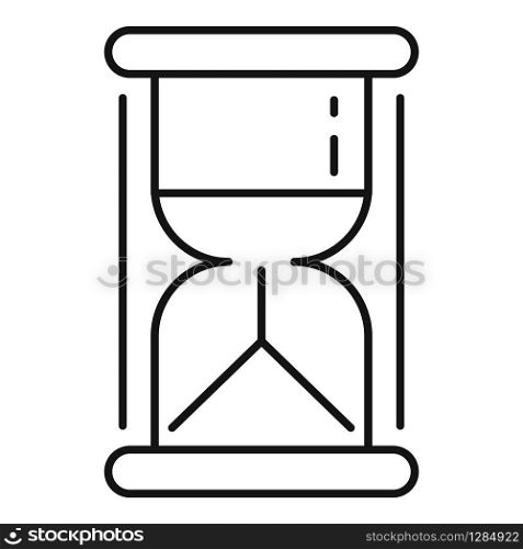 Hourglass icon. Outline hourglass vector icon for web design isolated on white background. Hourglass icon, outline style