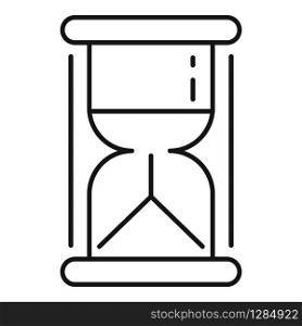 Hourglass icon. Outline hourglass vector icon for web design isolated on white background. Hourglass icon, outline style