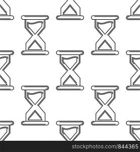 Hourglass Icon Seamless Pattern, Hour Glass Icon, Sand Glass Icon Vector Art Illustration