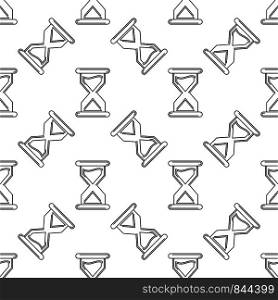 Hourglass Icon Seamless Pattern, Hour Glass Icon, Sand Glass Icon Vector Art Illustration