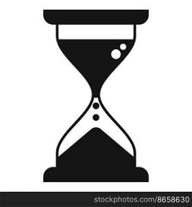 Hourglass icon simple vector. Work time. Home schedule. Hourglass icon simple vector. Work time
