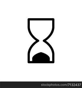 Hourglass icon trendy