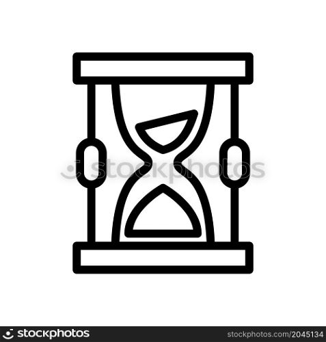 hourglass icon vector line style
