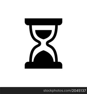 hourglass icon vector solid style