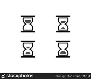 Hourglass icon vector template