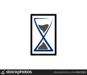 Hourglass icon vector template