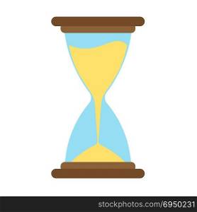 Hourglass icon vector time sand hour clock glass design illustration. Timer concept minute countdown graphic flat isolated