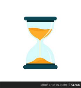 Hourglass isolated on white background. Time concept. Vector stock