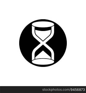 Hourglass logo vector icon illustration design