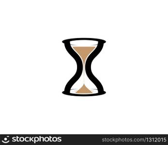 Hourglass symbol illustration design