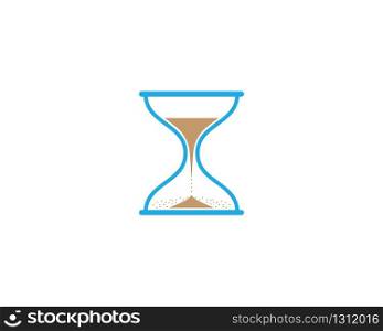 Hourglass symbol illustration design