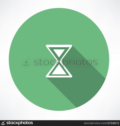 Hourglass vector icon. Flat modern style vector illustration