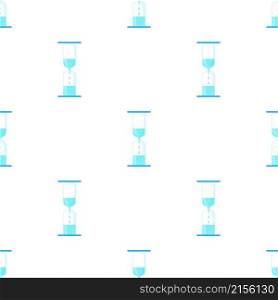 Hourglass with dripping water pattern seamless background texture repeat wallpaper geometric vector. Hourglass with dripping water pattern seamless vector