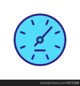 hours indicator icon vector. hours indicator sign. color symbol illustration. hours indicator icon vector outline illustration