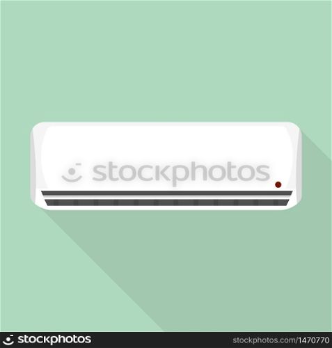 House air conditioner icon. Flat illustration of house air conditioner vector icon for web design. House air conditioner icon, flat style