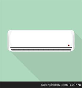 House air conditioner icon. Flat illustration of house air conditioner vector icon for web design. House air conditioner icon, flat style