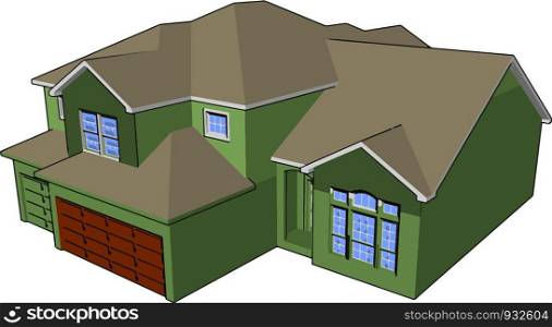 House also called home may be basic to luxury It is a building or architecture made by cement bricks iron mud sand vector color drawing or illustration