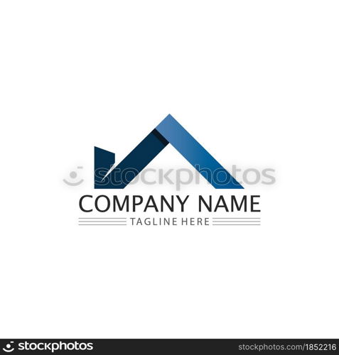 house and Real estate and home buildings vector logo icons template