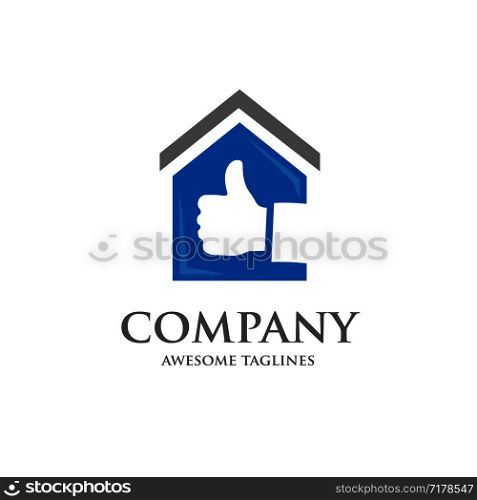 house and real estate best choice logo concept, great house logo, best property logo