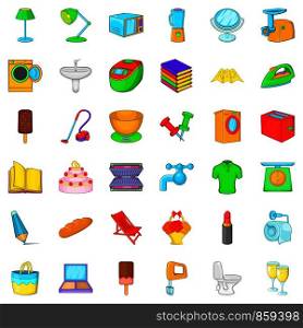 House appliance icons set. Cartoon style of 36 house appliance vector icons for web isolated on white background. House appliance icons set, cartoon style