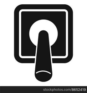 House breaker icon simple vector. Safety panel. Switch fuse. House breaker icon simple vector. Safety panel