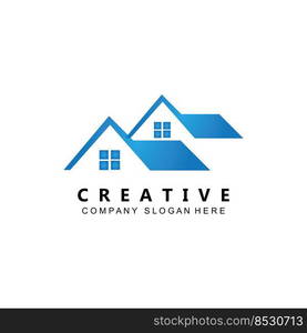 house building logo vector symbol