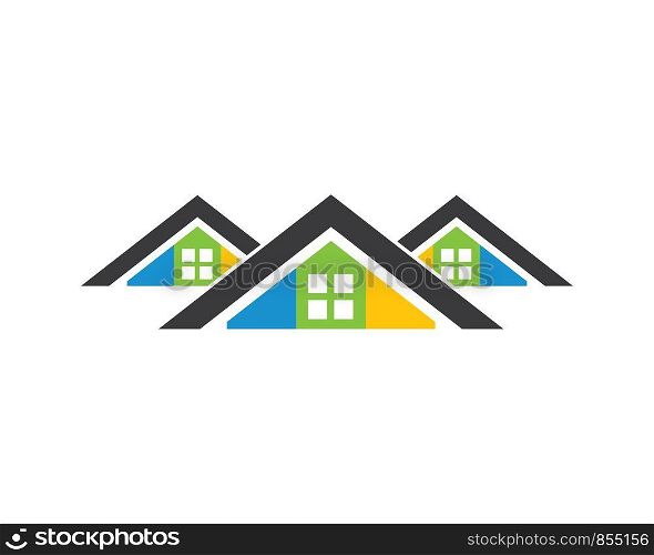 house,bulding paint logo icon vector illustration design