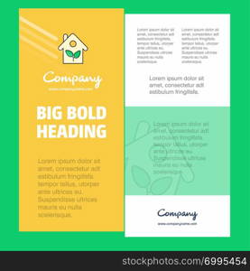 House Business Company Poster Template. with place for text and images. vector background