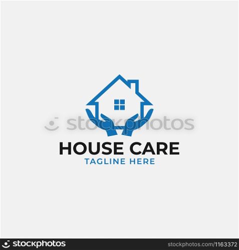 House care logo design template vector isolated