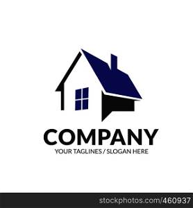 house chat bubble for Consulting, communication and property agency logo design template