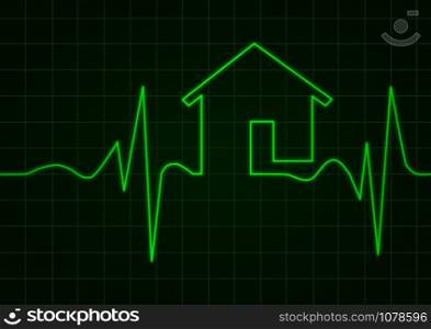House check up, vector background