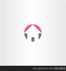 house circle icon element design
