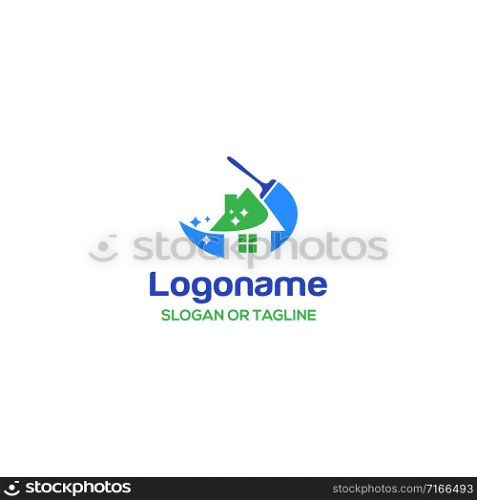House cleaning service logo