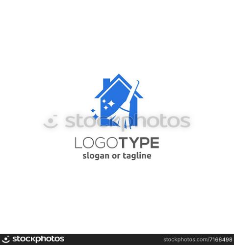 House cleaning service logo