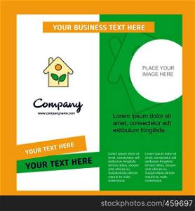 House Company Brochure Template. Vector Busienss Template