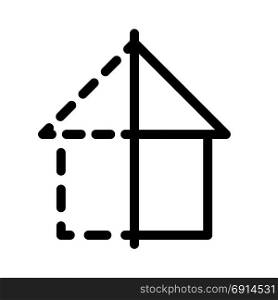 house construction, icon on isolated background