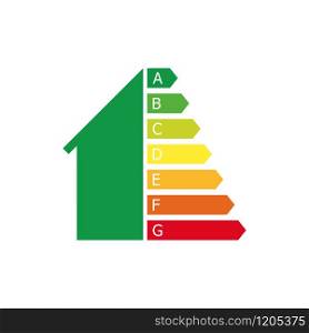 house energy saving color icon in flat style, vector illustration. house energy saving color icon in flat style, vector