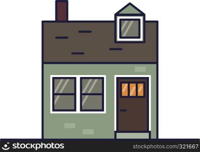 House flat icon. flat style vector illustration - Vektorgrafik