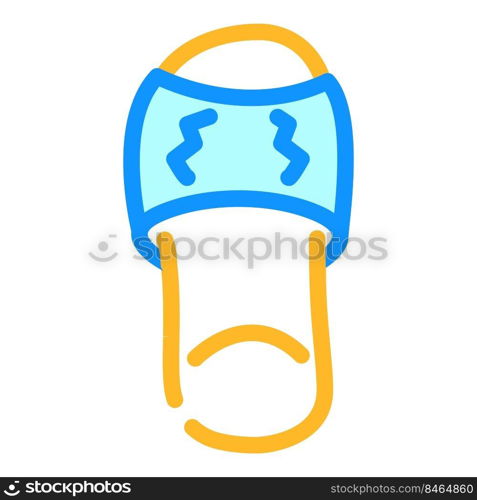 house footwear color icon vector. house footwear sign. isolated symbol illustration. house footwear color icon vector illustration